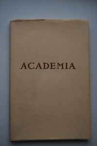 \"ACADEMIA\". 1922-1937.     .