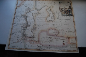A Maps of the Routs of the Russin Embassy to Persia in 1746, on the Western Coasts;