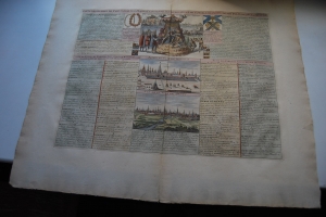 Carte des Ordres de Chevalerie des sa Majeste Czarienne, ses Titres, l\'Etat de sa Noblesse, Profil de son Palais et la vue de Moscow.