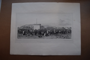 Vue du Vieux Bazar et du Mont-Mithridate. Kerth (Ancienne Panticapee).       .  ( ).
